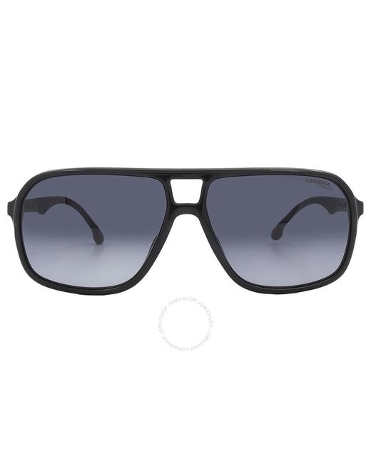 Carrera Black Grey Gradient Navigator Sunglasses 8035/s 0807/9o for men