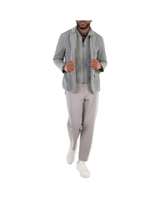 Emporio Armani Gray Two-In-One Suit Jacket, Brand Size 54 (Us for men