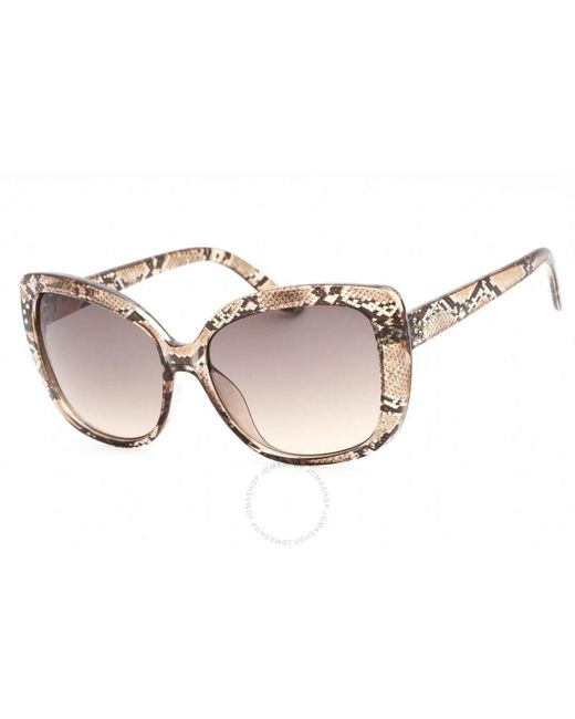 Guess Factory Pink Gradient Butterfly Sunglasses Gf0383 45f 57