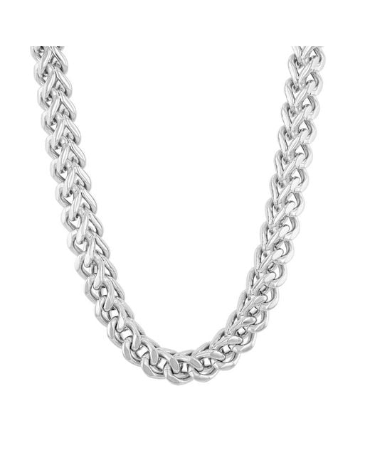 Robert Alton Metallic High Polish Franco Chain Necklace for men