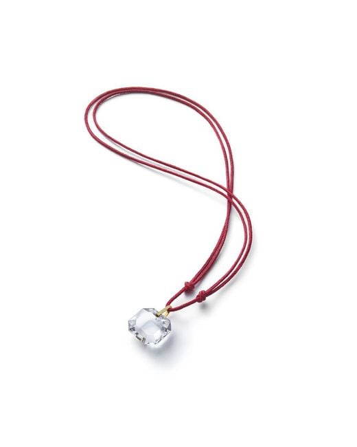 Baccarat Pink Pendant Clear Crystal