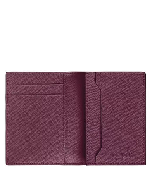 Montblanc Purple Sartorial Leather 4Cc Card Holder
