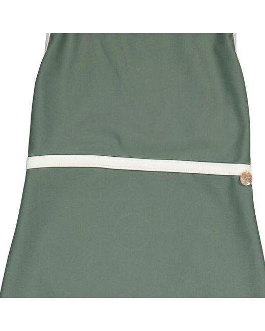Bonpoint Green Girls Vert Ardoise Altamura 1-piece Swimsuit