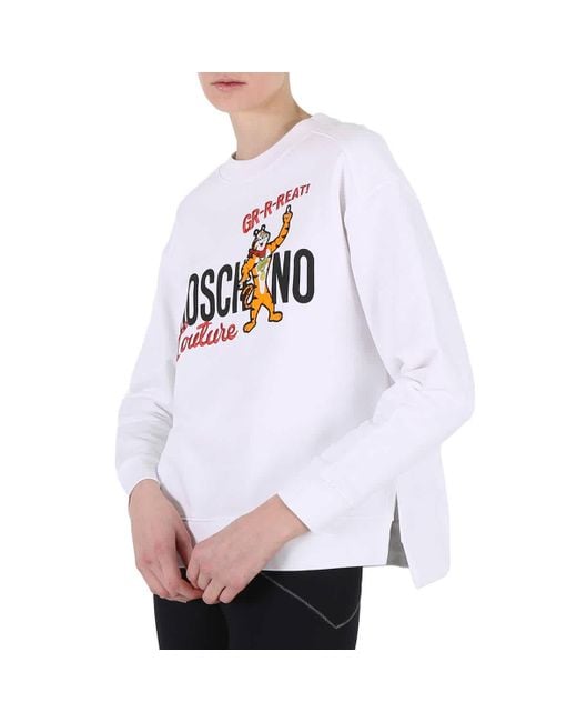 Moschino White X kelloggs Tony The Tiger Graphic Sweatshirt