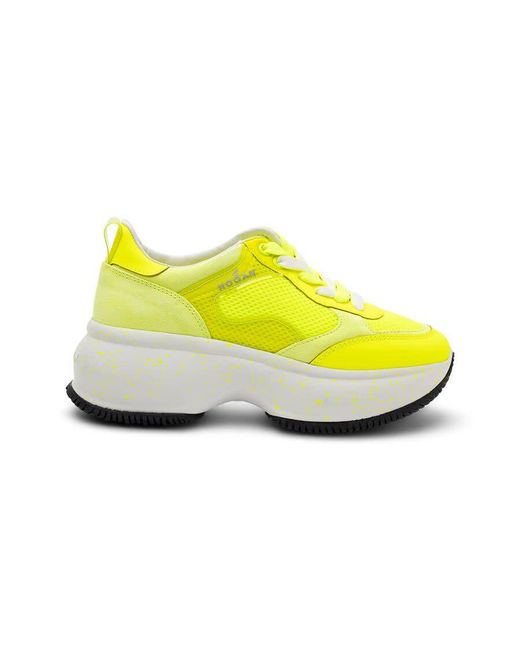 Hogan Yellow Platform Sneakers