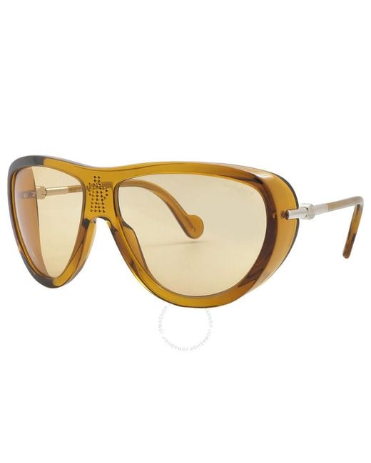 Moncler Honey Mask Sunglasses Ml0128 39c 61 in Brown | Lyst UK