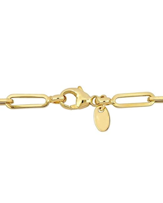Amour Metallic 4Mm Oval Link Necklace