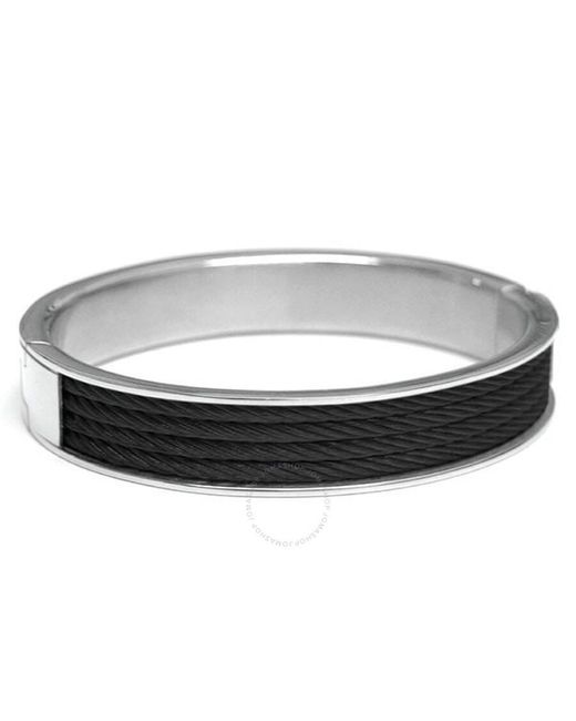 Charriol Multicolor Forever Young Steel Black Pvd Cable Bangle