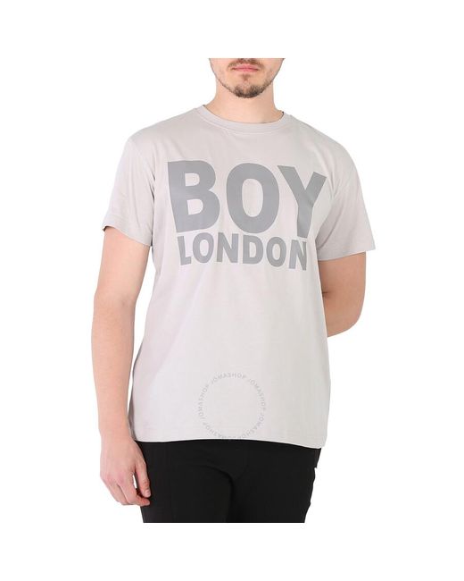 BOY London Gray Reflective Logo T-shirt