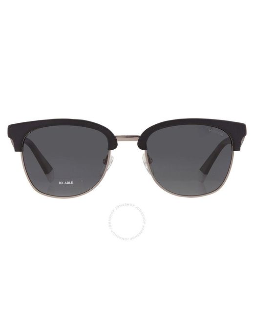 Polaroid Gray Polarized Square Sunglasses Pld 2114/s/x 0003/uc 53 for men