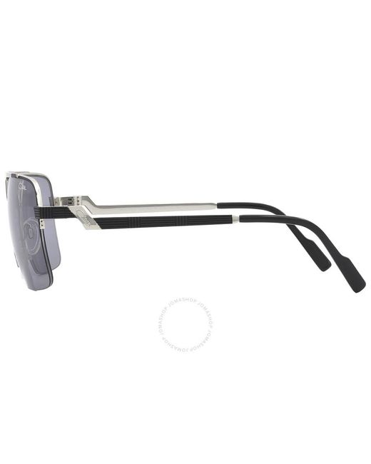 Cazal Gray Grey Navigator Sunglasses 9102 002 61