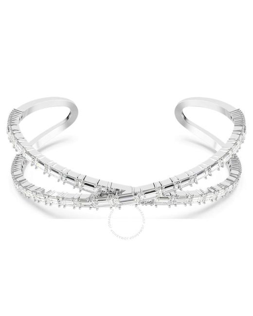 Swarovski Metallic Hyperbola Cuff Rhodium Shiny