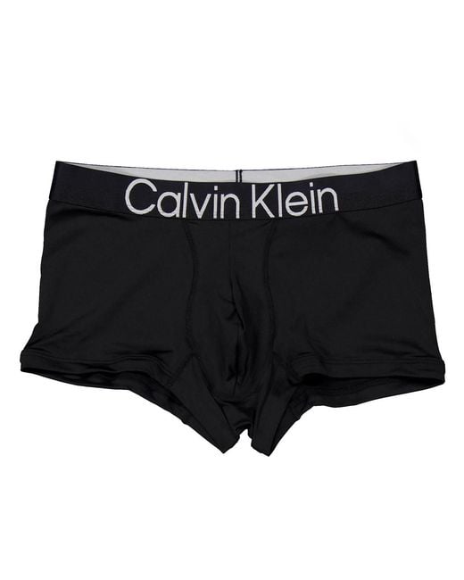 Calvin Klein Black Micro Low-Rise Trunks for men