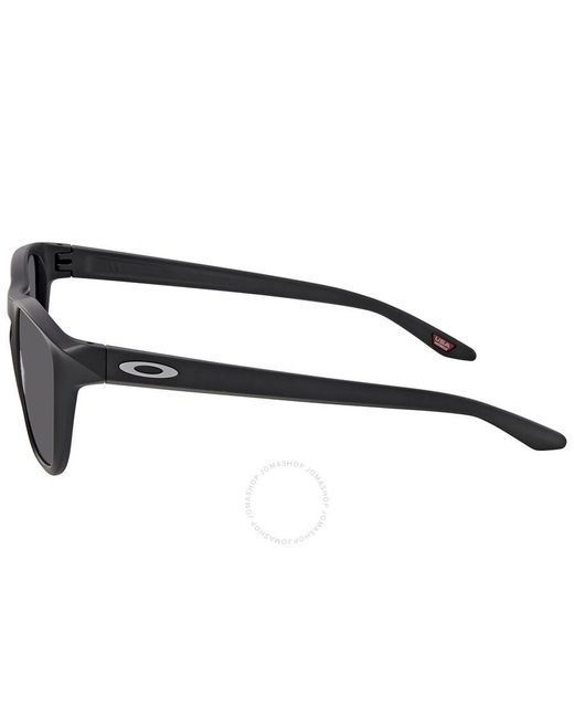 Oakley Black Manorburn Prizm Grey Square Sunglasses for men