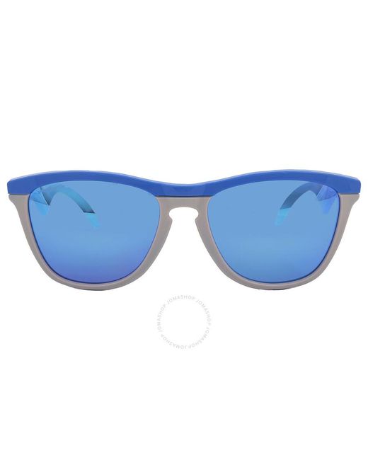 Oakley Blue Frogskins Hybrid Prizm Sapphire Square Sunglasses Oo9289 928903 55 for men