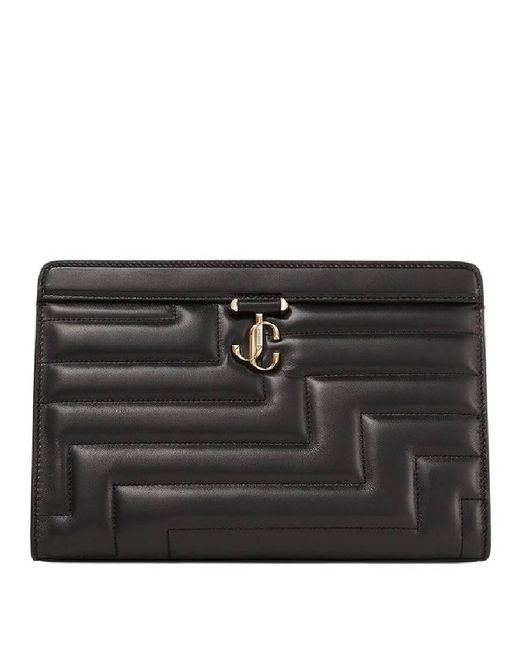 Jimmy Choo Black Light Avenue Pouch