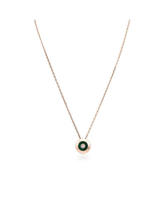 Picasso and Co Metallic Ladies 18K Rose 0.032 Ct Round Cut Diamond Pendant for men