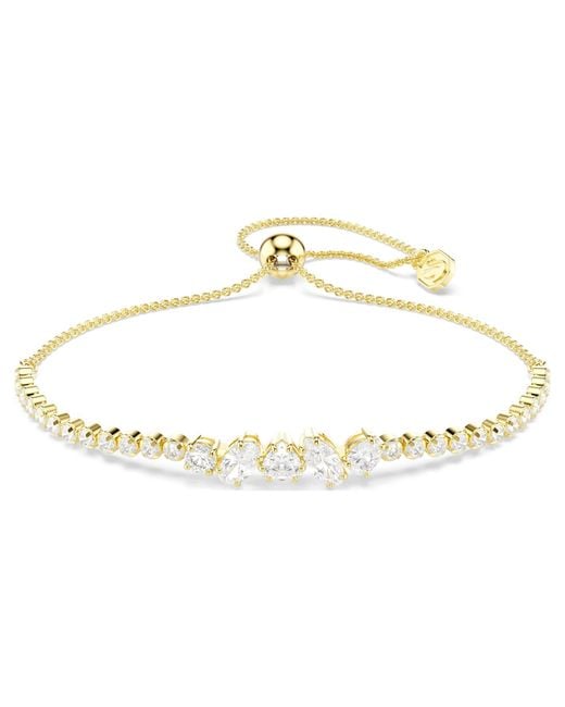 Swarovski Metallic Mesmera Bracelet, Mixed Cuts, 18K Finish