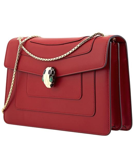 BVLGARI Red Serpenti Forever Shoulder Bag 287033