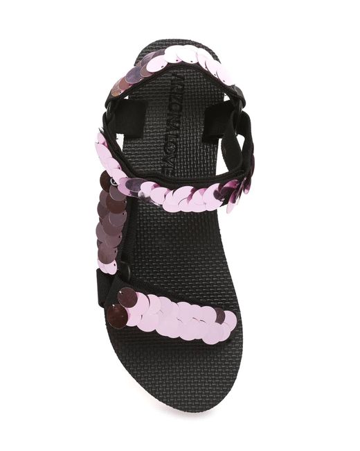 ARIZONA LOVE Black Pink Trekky Sequins Flat S