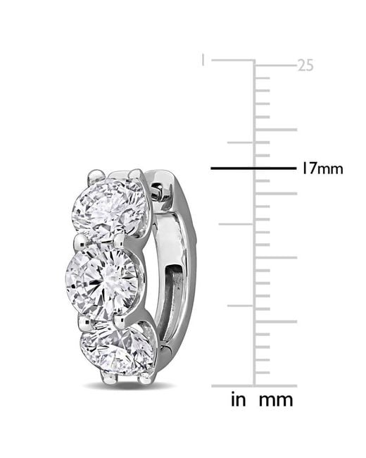 Created Forever Metallic 4 4/5Ct Tw Lab-Grown Diamond Hoop Earrings