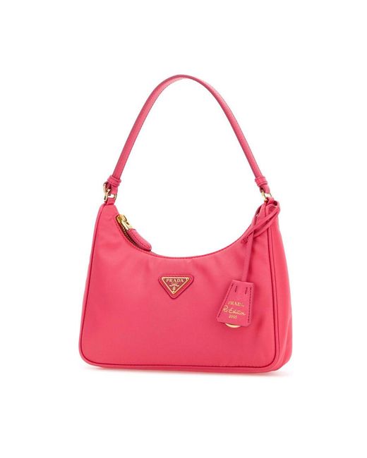Prada Pink Fluo Re-Nylon Re-Edition 2005 Shoulder Bag