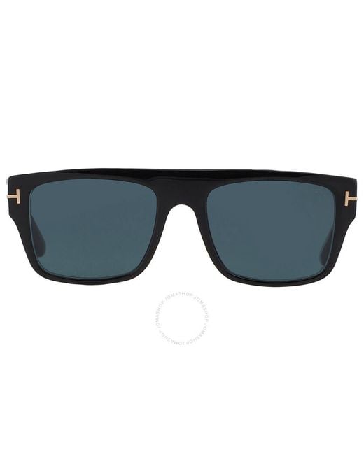 Tom Ford Dunning Blue Browline Sunglasses Ft0907 01v 55 for men