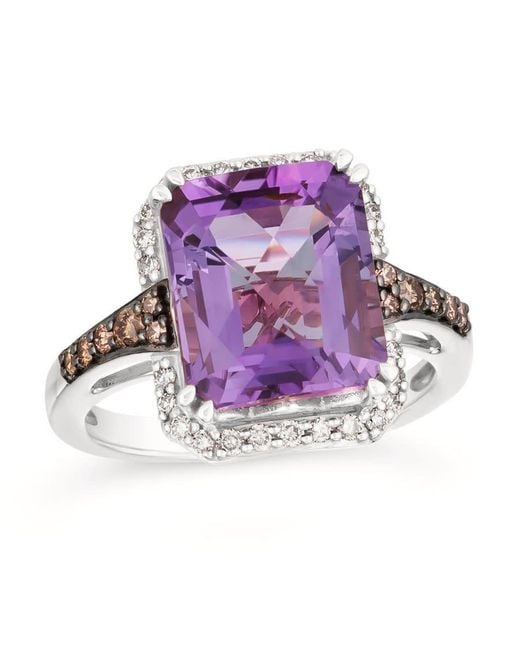 Le Vian Purple Ladies Grape Amethyst Rings Set