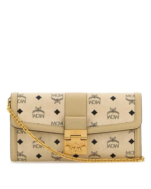 MCM Metallic Tracy Chain Wallet