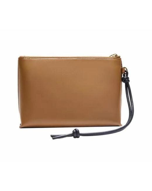 Loewe Brown Knot T Calfskin Pouch