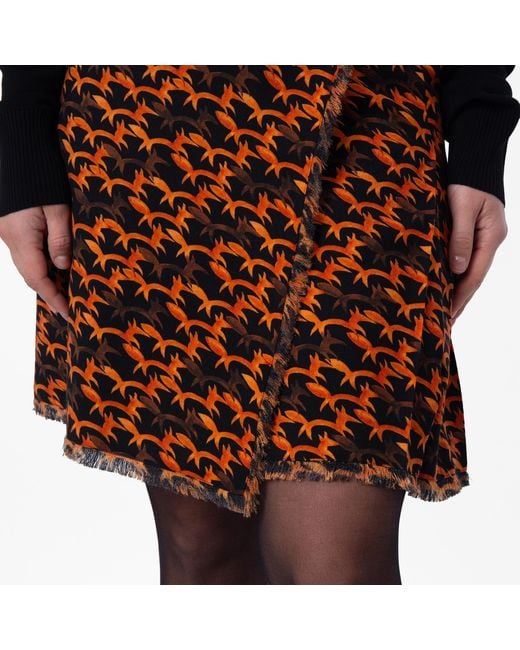 Burberry Black Fox Pattern Wool Kilt, Brand Size 10 Us