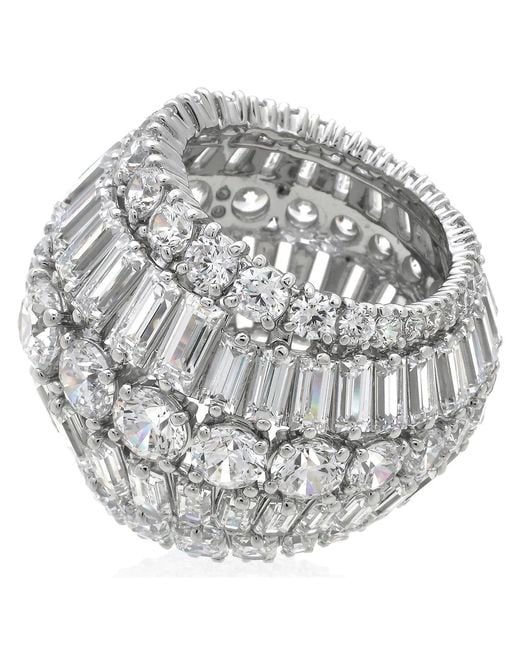 Swarovski Metallic Hyperbola Cocktail Ring, Size 58