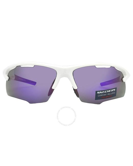 Skechers Purple Smoke Polarized Sport Sunglasses Se5156 21d 73 for men