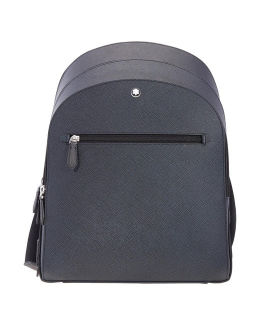 Montblanc Blue Medium Backpack With 3 Compartments