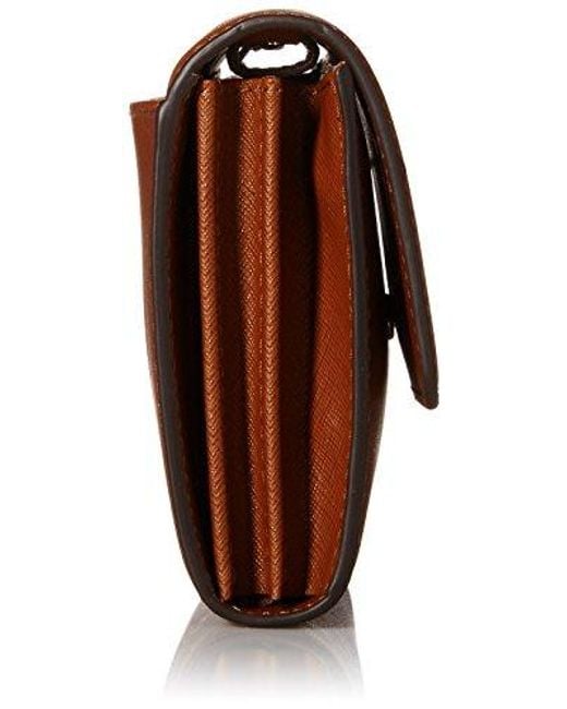 Michael Kors Brown Jet Set Large Phone Crossbody