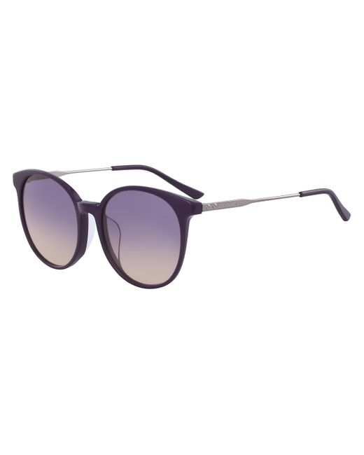 Calvin Klein Violet Gradient Round Sunglasses in Black | Lyst Australia