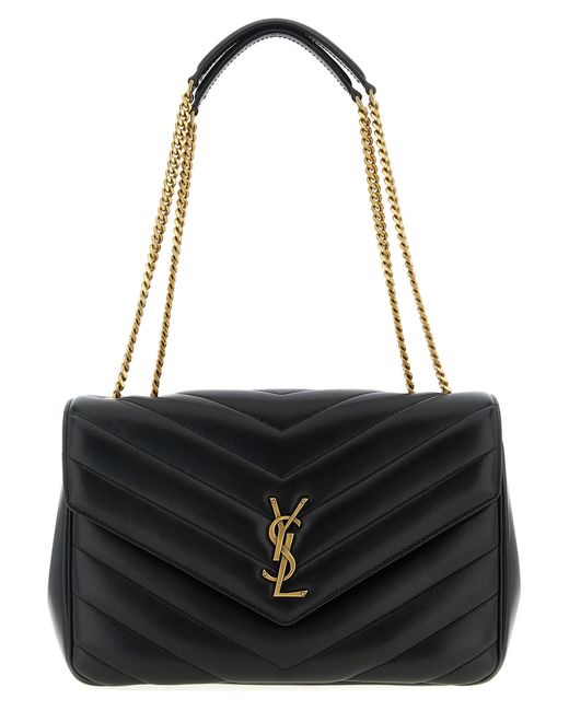 Saint Laurent Black Large "Loulou" Bag