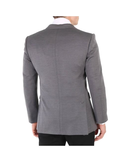 Burberry Gray English Fit Cashmere Silk Jersey Tailored Jacket for men