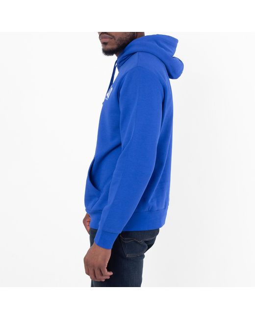 Polo Ralph Lauren Blue Logo-Embroidered Fleece Hoodie for men