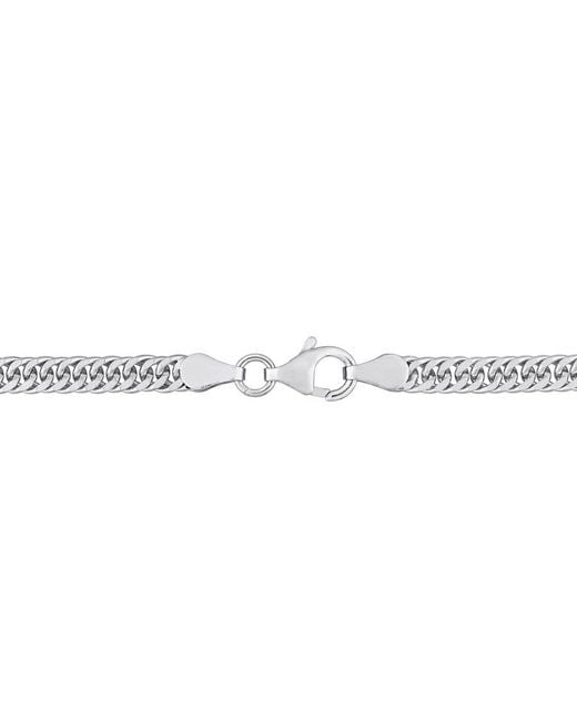 Amour Metallic Double Curb Link Chain Necklace