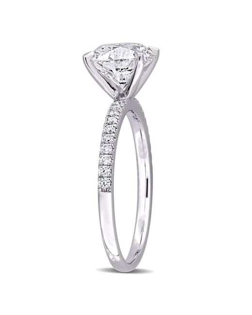Created Forever Metallic 2 1/6Ct Tw Lab-Grown Diamond Solitaire Engagement Ring