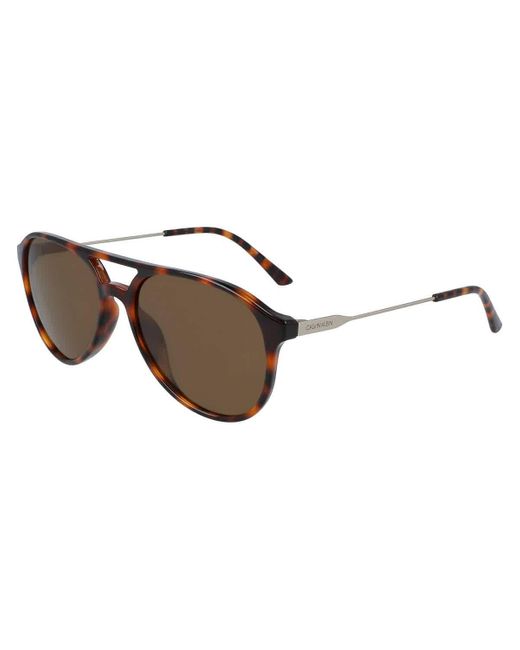 Calvin Klein Black Pilot Sunglasses Ck20702s 240 58 for men