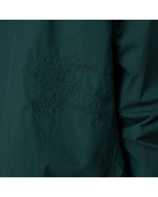 Burberry Green Ivy Classic-Hood Zip-Up Jacket