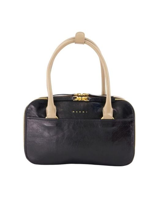 Marni Black Bauletto Shoulder Bag