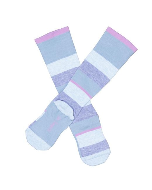 Dr. Segal Blue Stripes Cotton Energy Compression Socks
