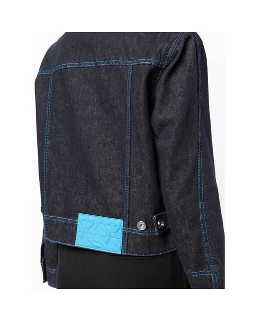 Ferragamo Blue Long Jacket