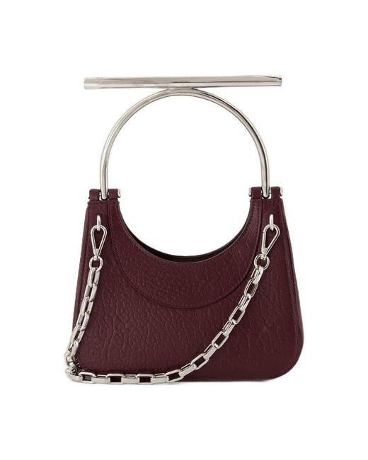 McQueen Purple Mini Cross Bar Shoulder Bag
