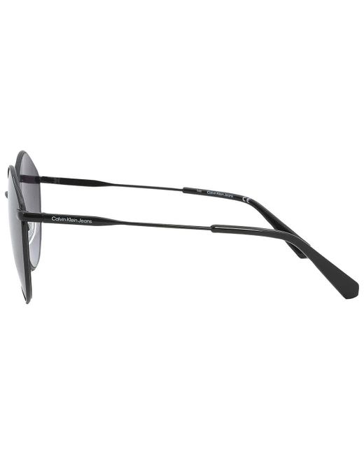 Calvin Klein Gray Gradient Oval Sunglasses Ckj22202s 001 61