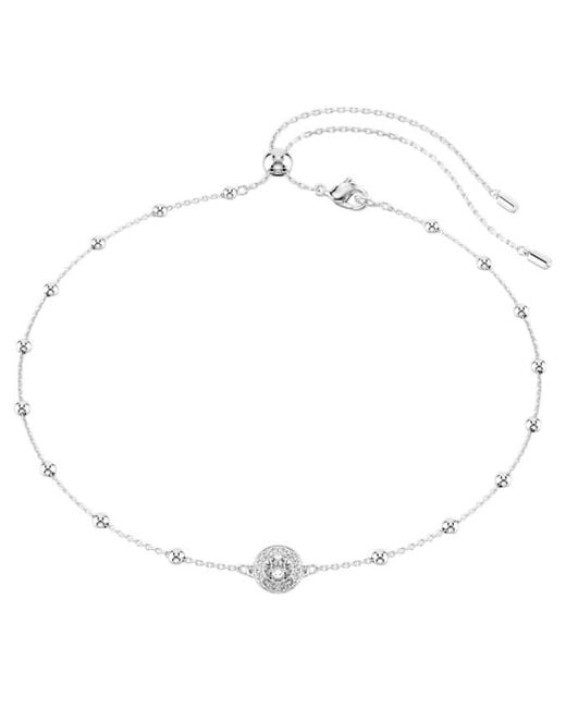 Swarovski White Una Angelic Rhodium Plated Necklace