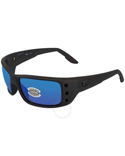 Costa Del Mar Cta Del Mar Permit Blue Mirror Polarized Glass Sunglasses  01 Obmglp 63 for men